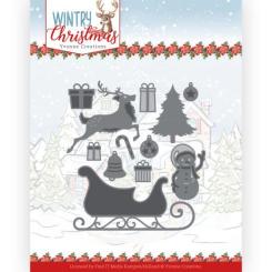 Stanzschablone - Yvonne Creations - Wintry Christmas - Ho, ho, ho Schneemann 