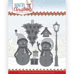 Stanzschablone - Yvonne Creations - Wintry Christmas - Schneemann Freunde 