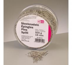 Stecknadeln (silber) vernickelt 18mm für Pailletten ca.500g 
