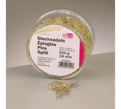 Stecknadeln vergoldet 18mm für Pailletten ca.500g / in der Kunststoffdose 
