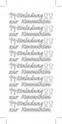 Sticker 8x Einladung Kommunion 