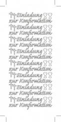 Sticker 8x Einladung Konfirmation 