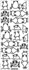 Stickerbogen Frösche 100x230mm 