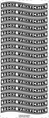 Stickerbogen Frohe Weihnachten 100 x 230mm 