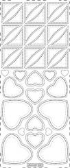 Stickerbogen Herzen 100 x 230mm 
