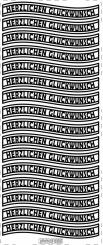 Stickerbogen Herzlichen Glückwünsch 100 x 230mm Silber Silber