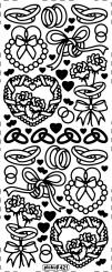 Stickerbogen Hochzeit 100x230mm 