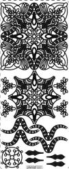 Stickerbogen Ornament 100x230mm 