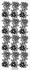 Stickerbogen Ornament Blumenen 100 x 230mm 