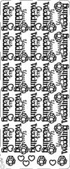 Stickerbogen Our Wedding 100 x 230mm 
