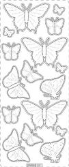 Stickerbogen Schmetterling 100 x 230mm 
