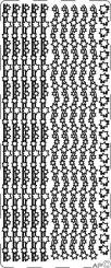 Stickerbogen Sternen - Bordüre 2 - 100x230mm 