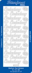 Stickerbogen Text DE: Einladung 6 medium 100x230mm 