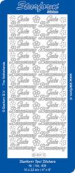 Stickerbogen Text DE: Gute Besserung 100x230mm 