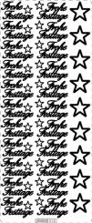 Stickerbogen Text: Frohe Festtage 100x230mm Silber Silber
