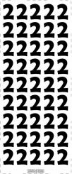 Stickerbogen Zahl 2 100 x 230mm 