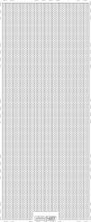 Stickerbogen Zarte Linien 100x230mm Silber Silber