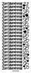 Stickerbogen Zum Valentinstag 100 x 230mm 