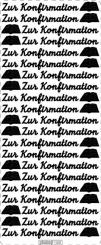 Stickerbogen Zur Konfirmation 100x230mm 
