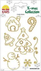 Strassstein Crystal Stickers X-Mas 1 GOLD 
