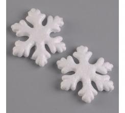 Styropor 2 Schneeflocken 70mm 