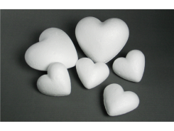 Styropor Herzen im Sparpack 20 Stück a 90mm 20 Stück a 90mm