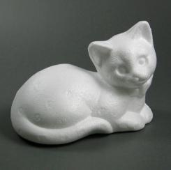 Styropor Katze liegend ca.13,5x10cm 