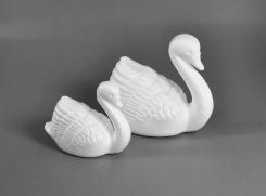 Styropor Schwan klein 8x12cm 