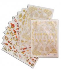 TBZ 10x A4 Transparentpapier geprägt Weihnachten Set Nr.08 