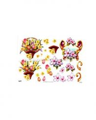 TBZ 3D Bogen geprägt - Blumen 