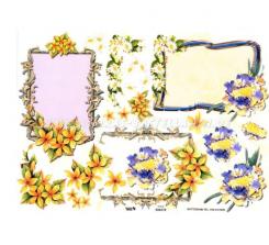 TBZ 3D Bogen geprägt - Blumen 