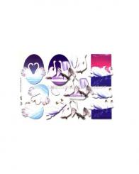 TBZ 3D Bogen geprägt - Schwan 