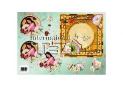 TBZ 3D Bogen geprägt mit Prickelmotiv Asia 