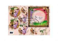 TBZ 3D Bogen geprägt mit Prickelmotiv Asia 