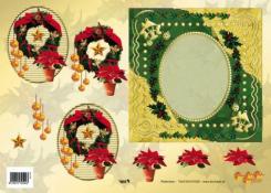 TBZ 3D Bogen geprägt mit Prickelmotiv Weihnachten 