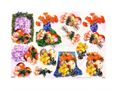 TBZ 3D Etappen Bogen geprägt Rosen 