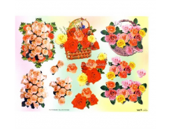 TBZ 3D Etappen Bogen geprägt Rosen 