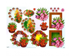 TBZ 3D Etappen Bogen geprägt Rosen 