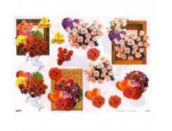 TBZ 3D Etappen Bogen geprägt Rosen 