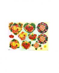 TBZ 3D Etappen Bogen geprägt Rosen 