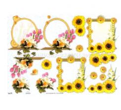 TBZ 3D Etappen geprägt Blumen 