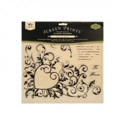 Tattered Angels Clear Stamps  notes from the gard. 30x30cm 