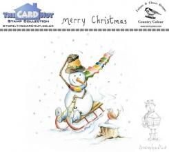 The Card Hut Clearstempel A6 - Snowboots: Merry Christmas 