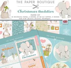 The Paper Boutique Paper Kit 36 Bögen 160/300gr - 20,3x20,3cm - Christmas Buddies 
