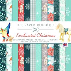 The Paper Boutique Paper Pad 36 Bögen 160gr - 20,3x20,3cm - Enchanted Christmas 