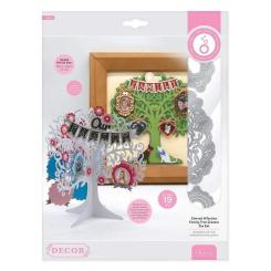 Tonic Studios Decor Stanzschablone 19tlg. - Familien Stammbaum 