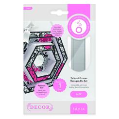 Tonic Studios Decor Stanzschablone 1tlg. - Maßgeschneiderte Rahmen - Sechseck- 