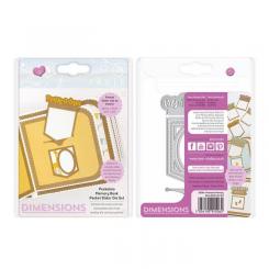 Tonic Studios Dimensions Stanzschablone 6tlg. - Peekaboo Memory Book Pocket Slider 