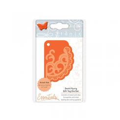Tonic Studios Essentials Stanzschablone 2tlg. - Swirled Geschenkanhänger 