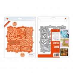 Tonic Studios Stanz & Prägeschablone 19tlg. - Deutsche Texte - Puzzle - Alles was Du brauchst ist 